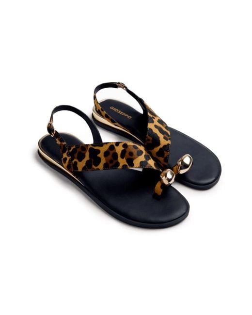 Flat Sandals Gioseppo en coloris Black