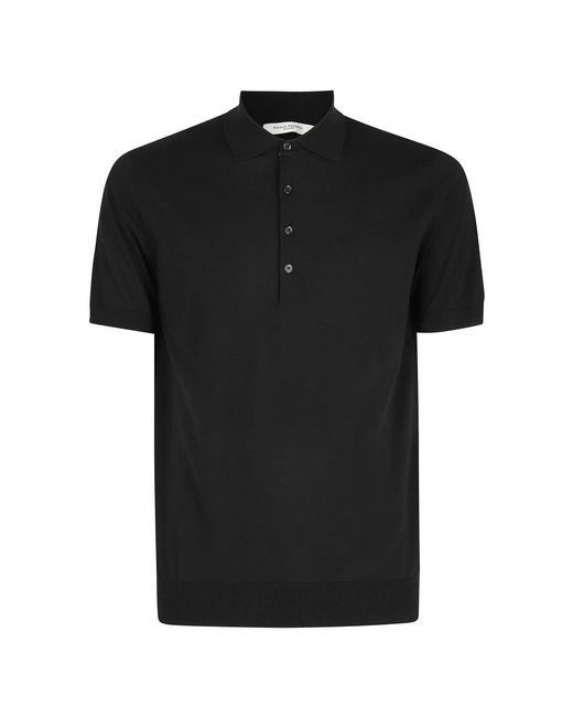 Paolo Pecora Black Polo Shirts for men