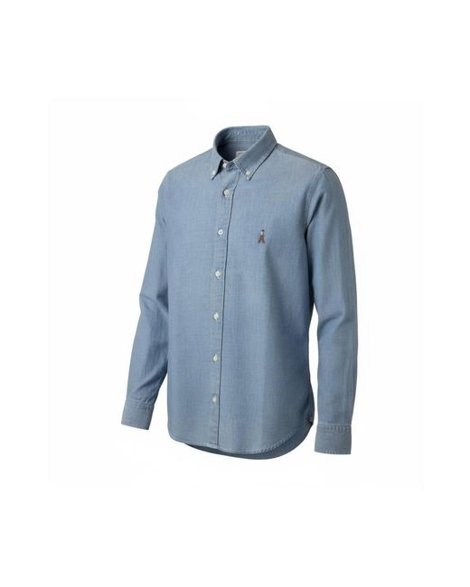 Roy Rogers Blue Denim Shirts for men
