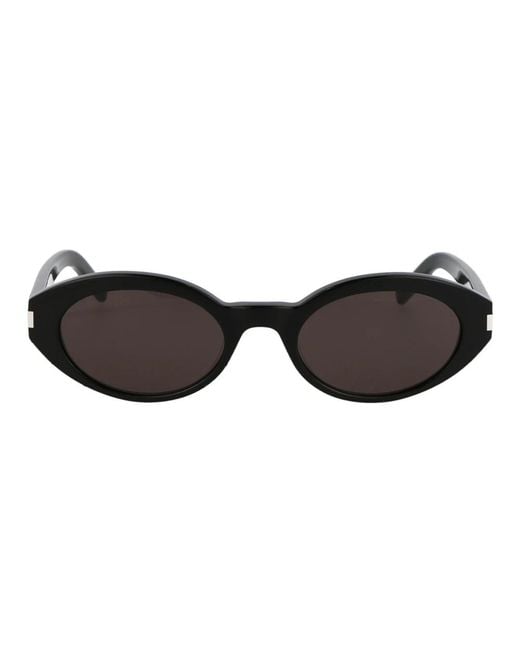 Saint Laurent Ovale Zonnebril in het Black