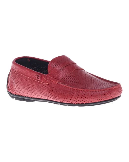 Baldinini Red Loafers for men