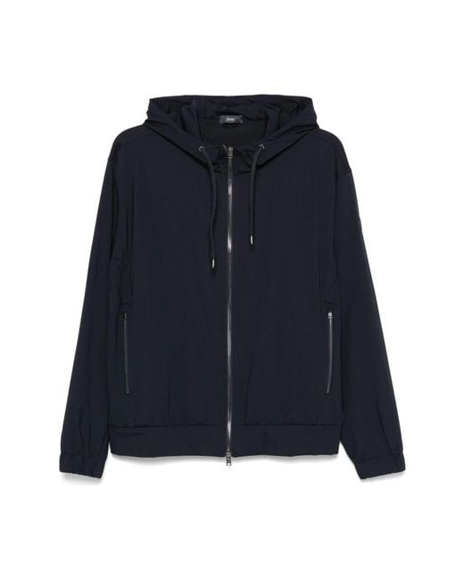 Herno Blue Zip-Throughs for men