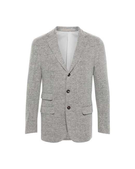 Eleventy Gray Blazers for men
