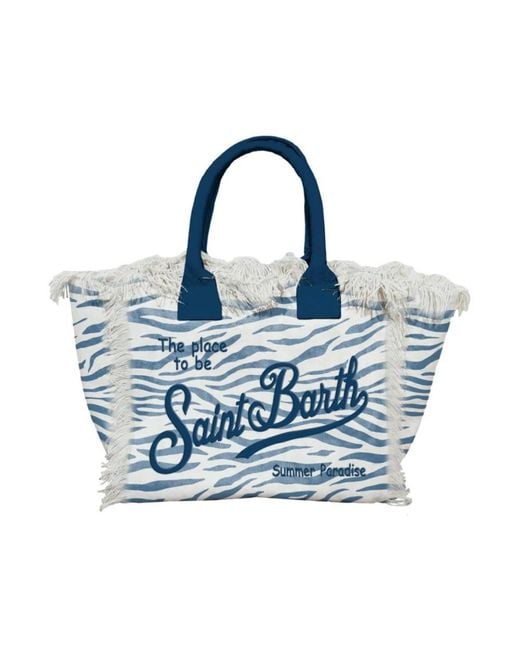 Mc2 Saint Barth Blue Shopping Bags for men