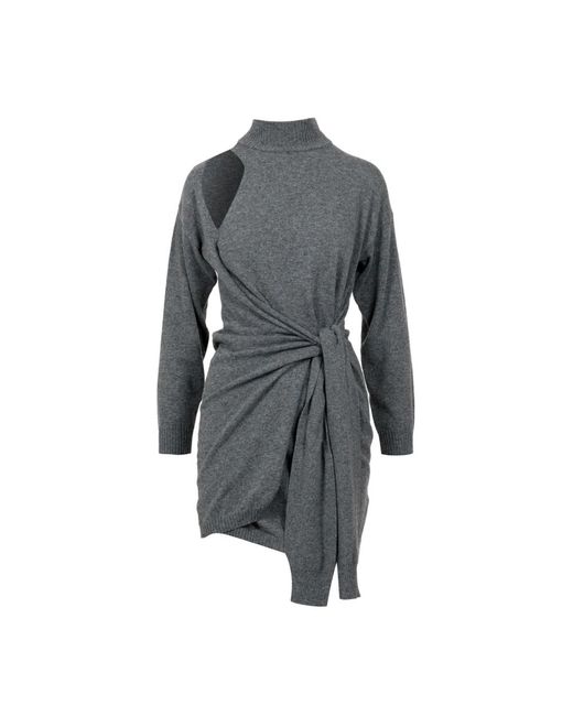 Knitted Dresses SIMONA CORSELLINI de color Gray