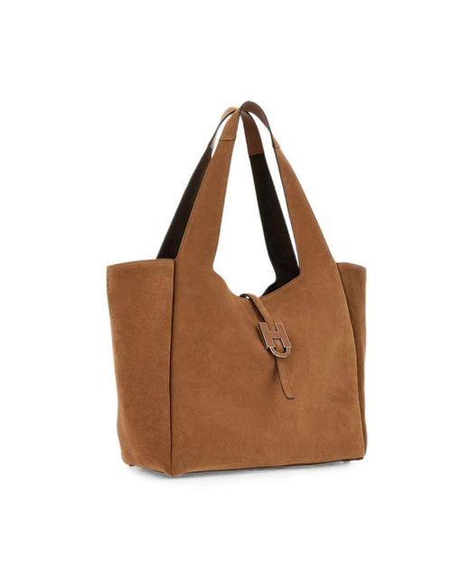 Hogan Brown Shopping Bags