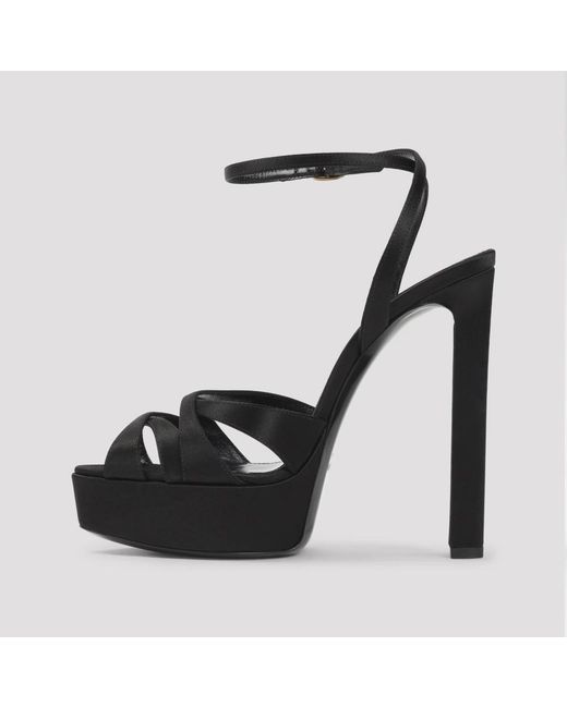 Saint Laurent Black High Heel Sandals
