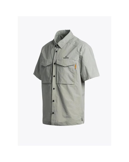 Parajumpers Gray Short Sleeve Shirts for men