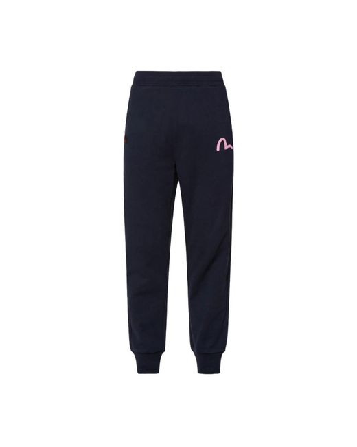 Evisu Blue Sweatpants for men
