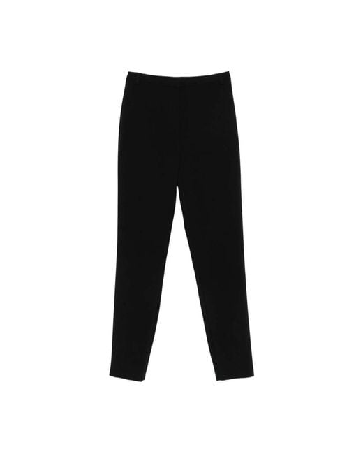 Patrizia Pepe Black Slim-Fit Trousers
