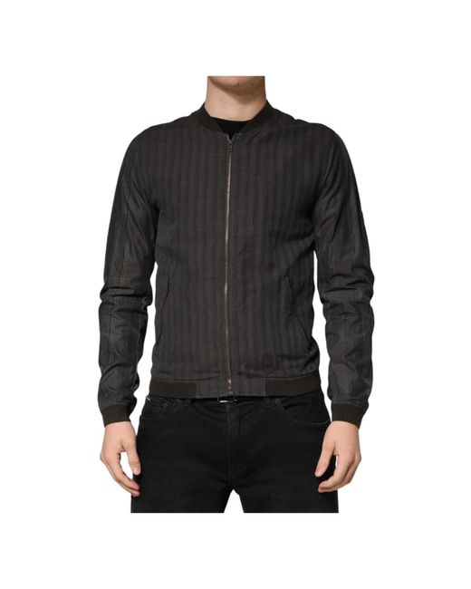 Dolce & Gabbana Black Bomber Jackets for men