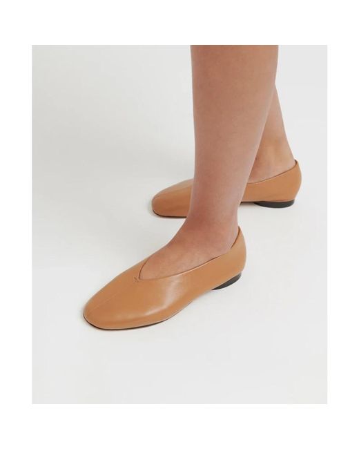Mansur Gavriel Brown Ballerina Shoes