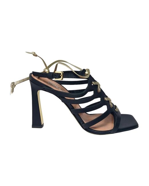 Pollini Blue High Heel Sandals
