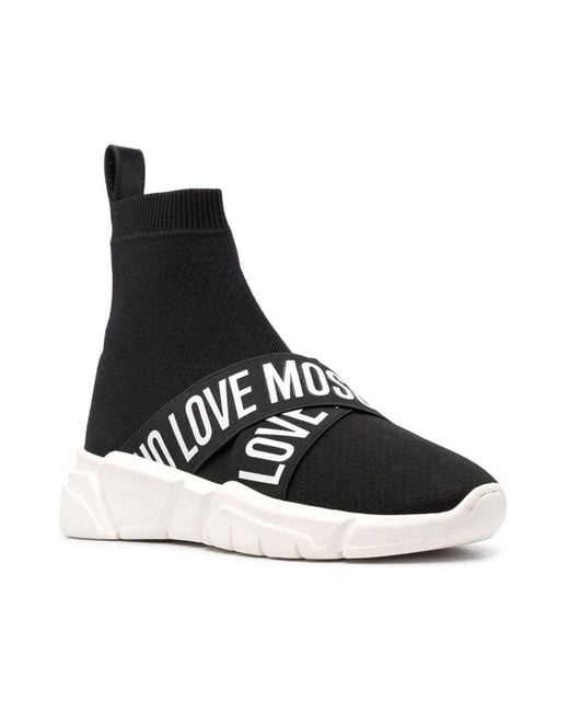 Love Moschino Black Sneakers