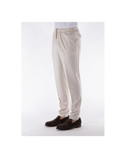 Cruna Gray Slim-Fit Trousers for men