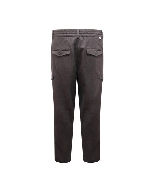 Paolo Pecora Gray Slim-Fit Trousers for men