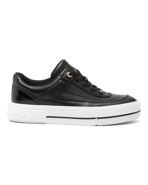 Michael Kors Black Casual Sheep Leather Sneakers
