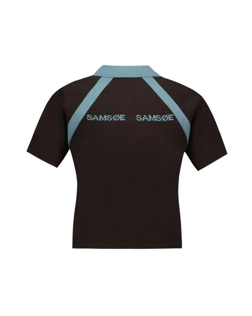 Samsøe & Samsøe Black Polo Shirts