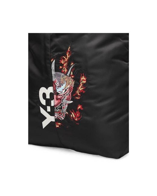 Y-3 Black Shopping Bags for men