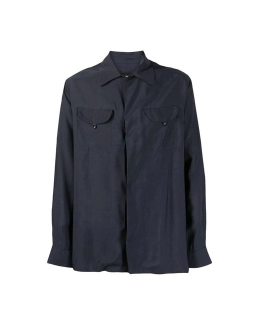 Giorgio Armani Blue Casual Shirts for men