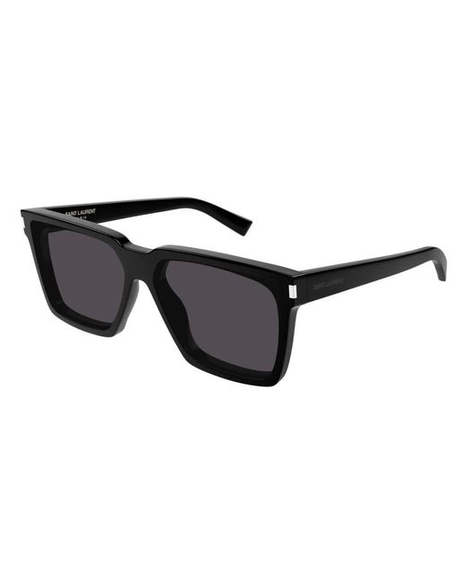 Saint Laurent Black Wellington Sunglasses for men