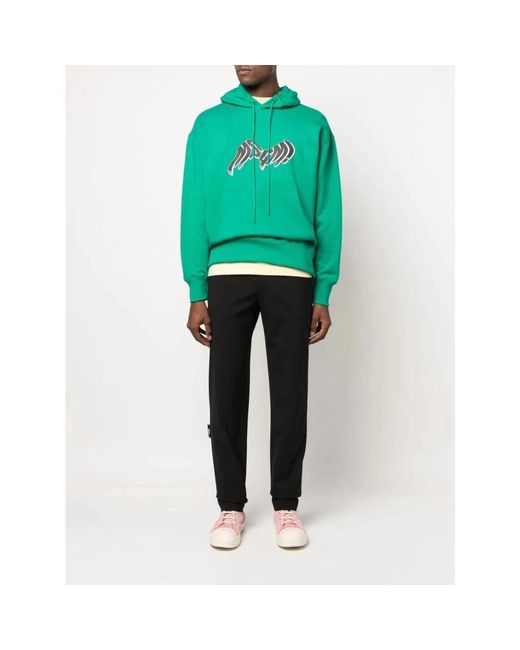 MSGM Black Straight Trousers for men