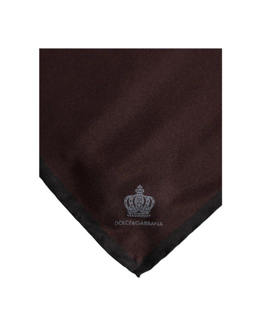 Dolce & Gabbana Black Pocket Scarves for men