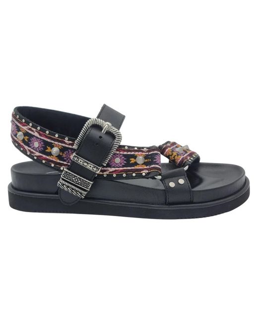Ash Blue Flache Sandalen