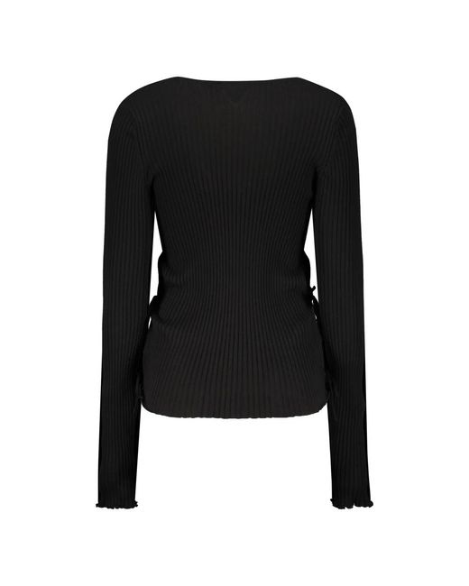 Bottega Veneta V-Neck Knitwear in het Black