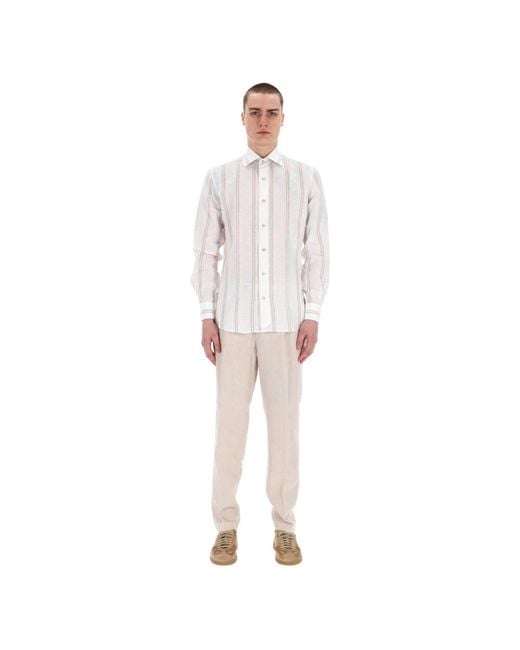 Eleventy White Casual Shirts for men
