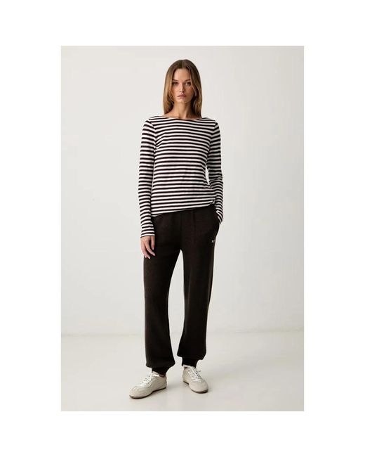 MSGM Black Woll-Sweatpants