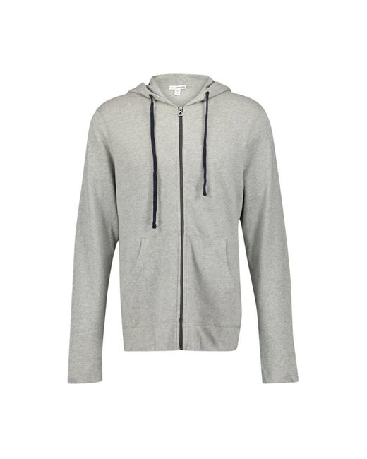 James Perse Gray Zip-Throughs