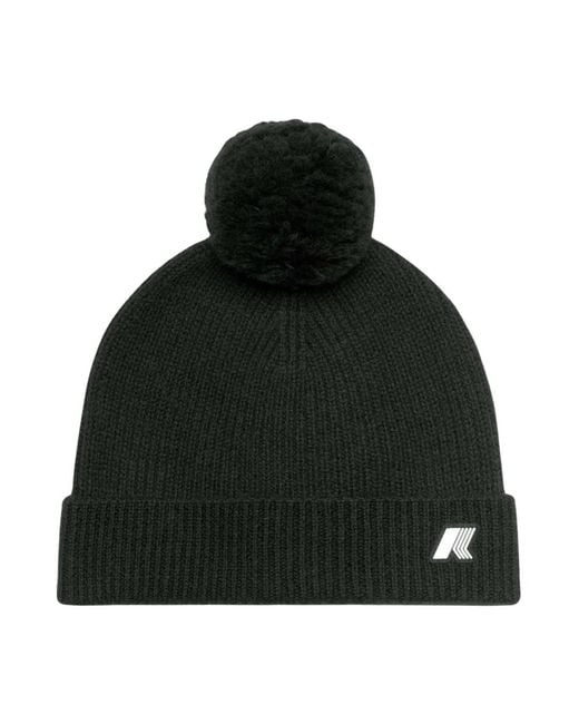 K-Way Rippstrick-Beanie in Green für Herren