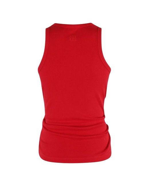 Magda Butrym Red Sleeveless Tops