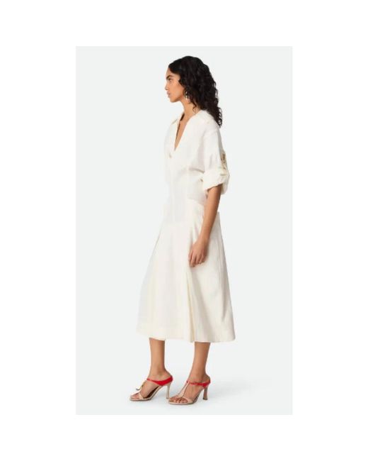 Bottega Veneta White Midi Dresses