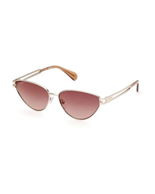MAX&Co. Pink Metall sonnenbrille für frauen
