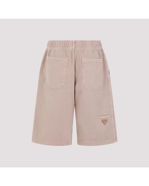 Prada Natural Short Shorts