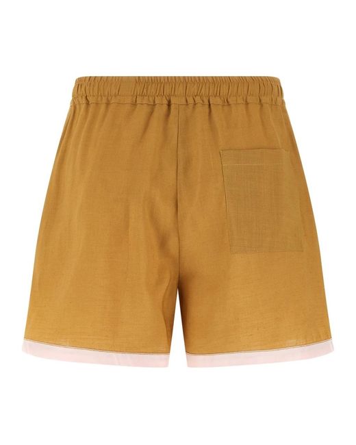 Marni Yellow Short Shorts