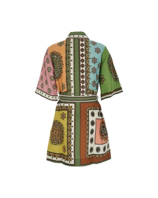 ALÉMAIS Green Shirt Dresses