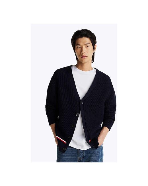 Cardigans di Tommy Hilfiger in Blue da Uomo