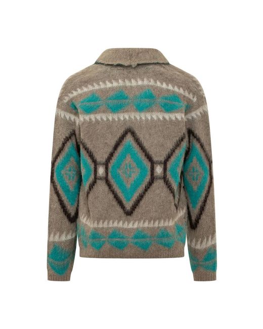 Cardigans Amaranto de hombre de color Green