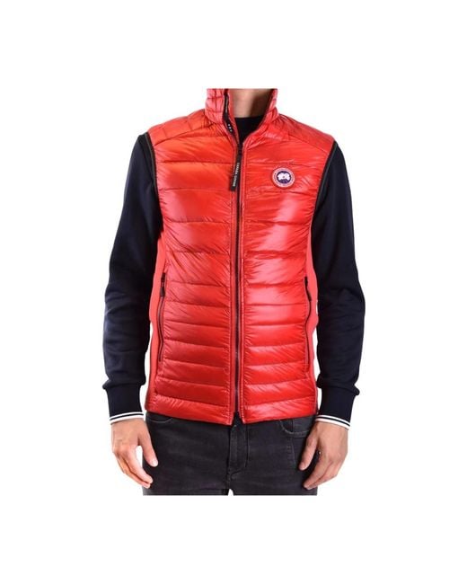Canada Goose Red Waistcoats for men