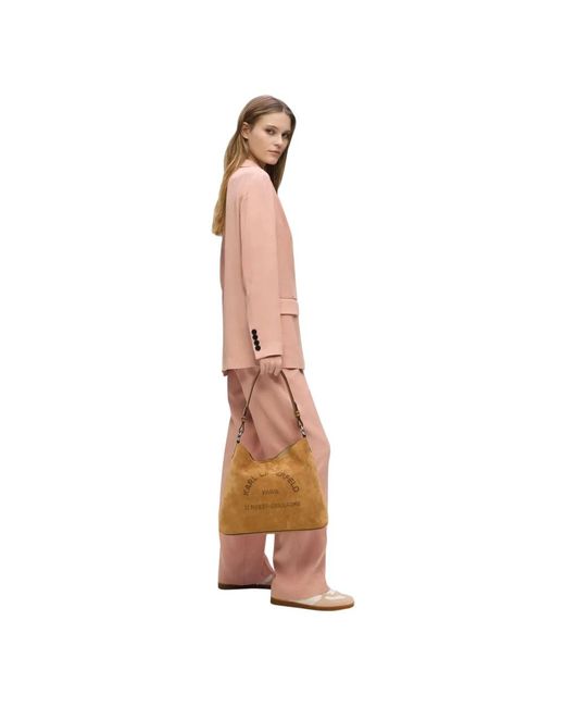 Karl Lagerfeld Brown Shoulder Bags
