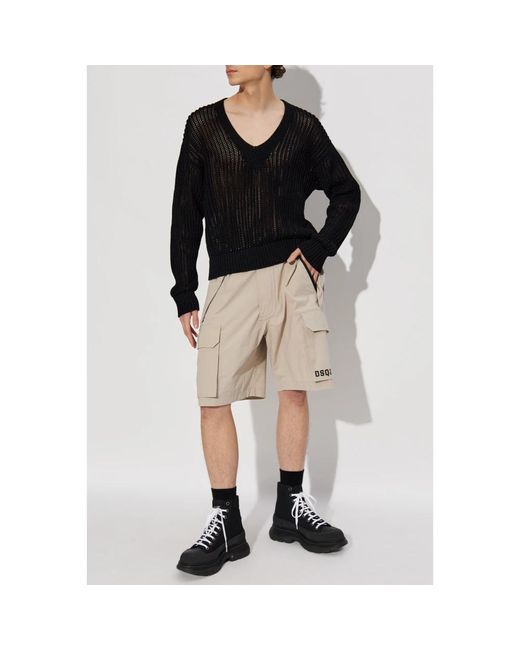 DSquared² V-Hals Trui in het Black voor heren