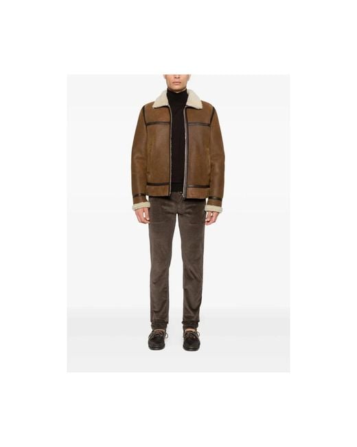 Jacob Cohen Straight Trousers in het Brown voor heren