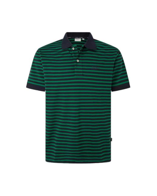 Pepe Jeans Green Polo Shirts for men