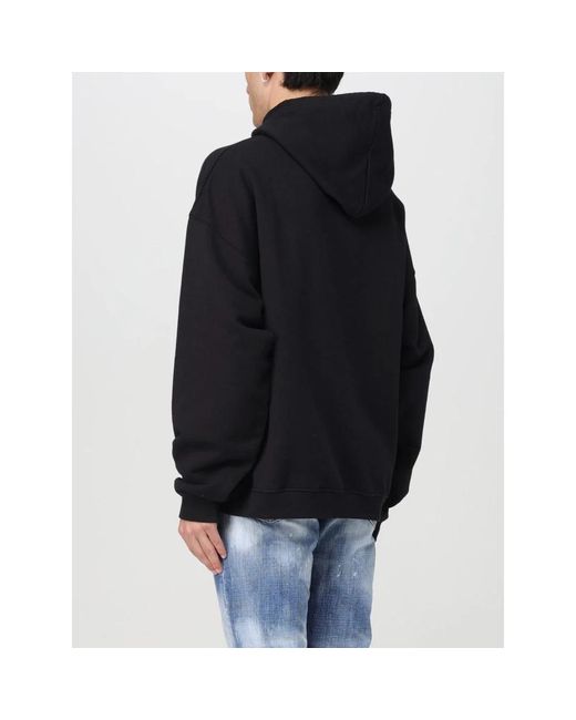 DSquared² Black Hoodies for men