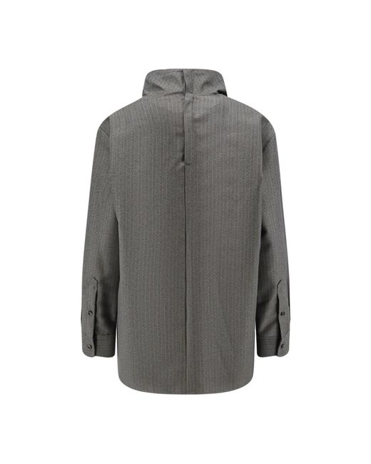 Bottega Veneta Gray Woll- Und Mohair-Hemd