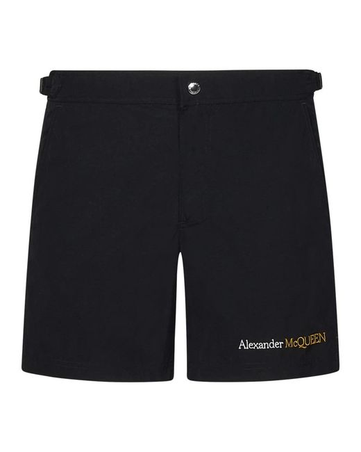Alexander McQueen Blue Casual Shorts for men