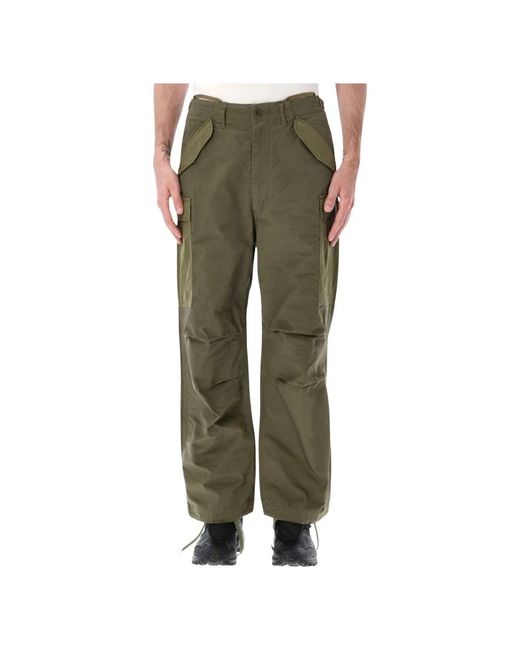 Nanamica Green Straight Trousers for men